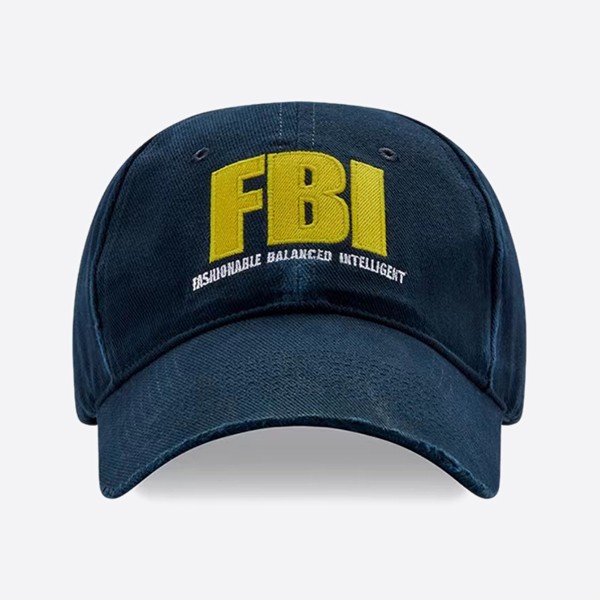 발렌시아가 FBI 베이스볼 모자 680740410B24075