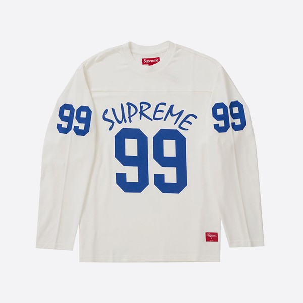 슈프림 99 L/S 풋볼 탑 화이트